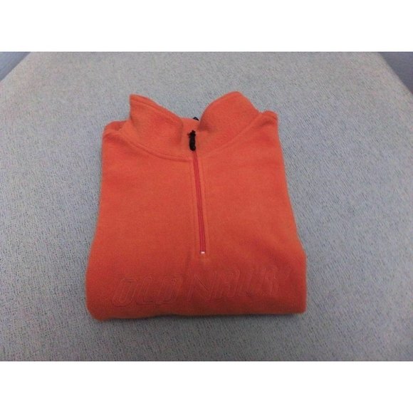 Old Navy Unisex Coat/Jacket Winter Fleece Top Zip Bottom Pull Close Orange Sz XL - Picture 14 of 16